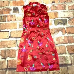 NWOT. KAZU Beautiful Silk Japanese Floral Dress Size: 4